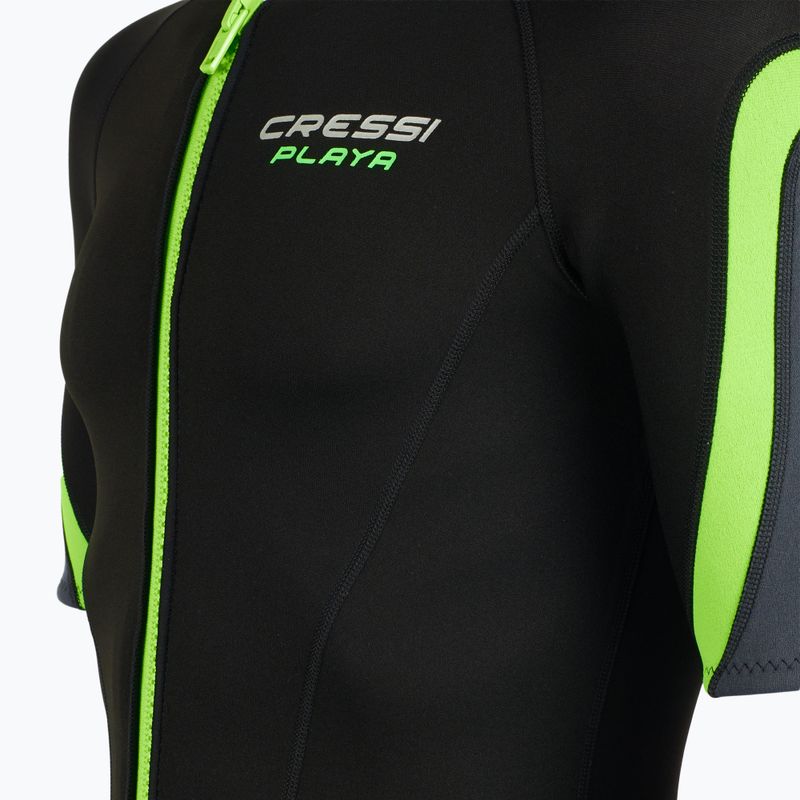 Vyriškas Cressi Playa Shorty 2,5 mm juodas/liepsninis hidrokostiumas 4
