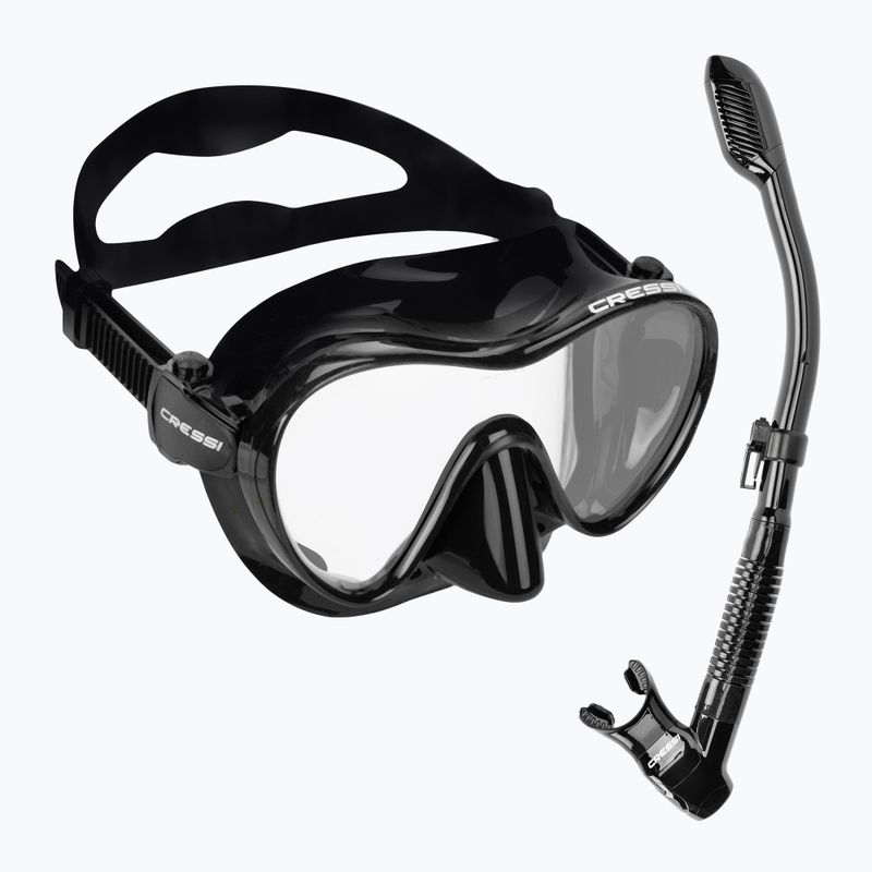 Nardymo rinkinys Cressi F1 + Supernova Dry black