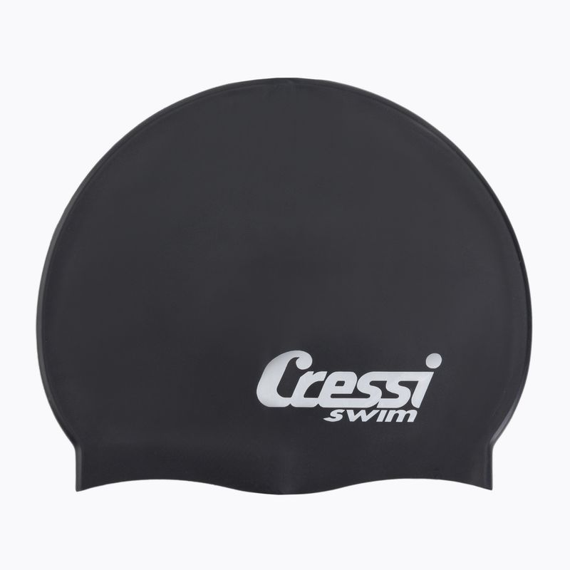 Cressi silikoninė plaukimo kepurė juoda XDF220