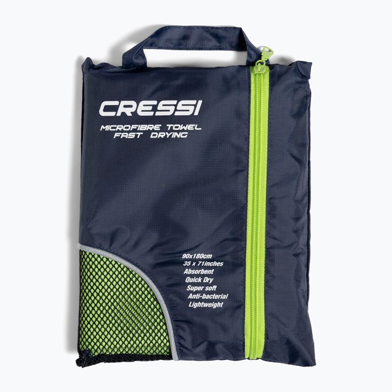 Cressi mikropluošto greitai džiūstantis rankšluostis žalias XVA870098 5