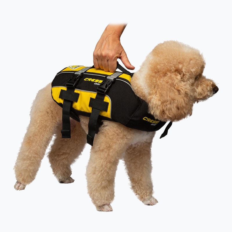 Šuns saugos liemenė Cressi Dog Life Jacket black/yellow 3