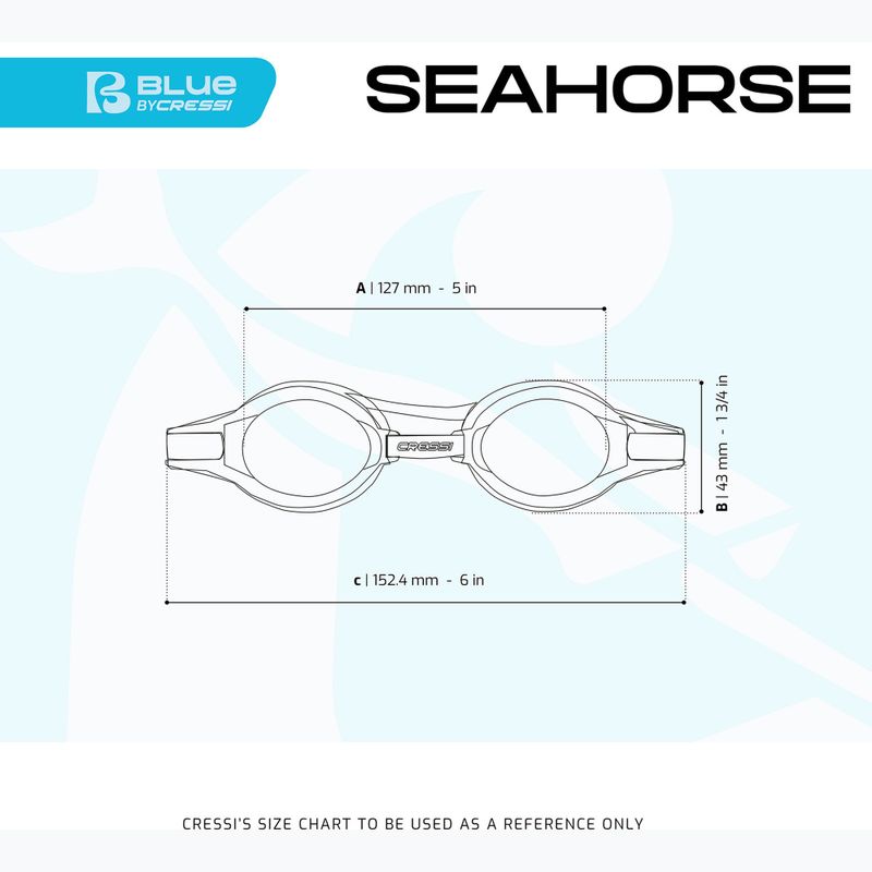 Vaikiški plaukimo akiniai Cressi Seahorse grey/white/pink 8
