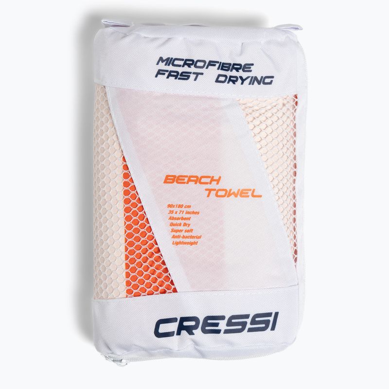 Cressi Microfiber Stripe greitai džiūstantis rankšluostis oranžinis XVA871180 5