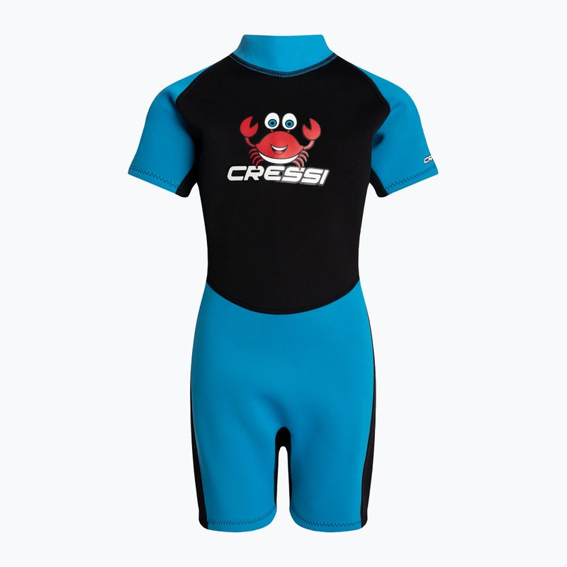 Cressi Smoby Shorty 2 mm vaikiškos plaukimo putos juoda-mėlyna XDG008001