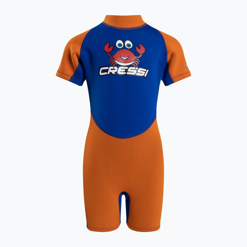 Cressi Smoby Shorty 2 mm mėlynos vaikiškos plaukimo putos XDG008501
