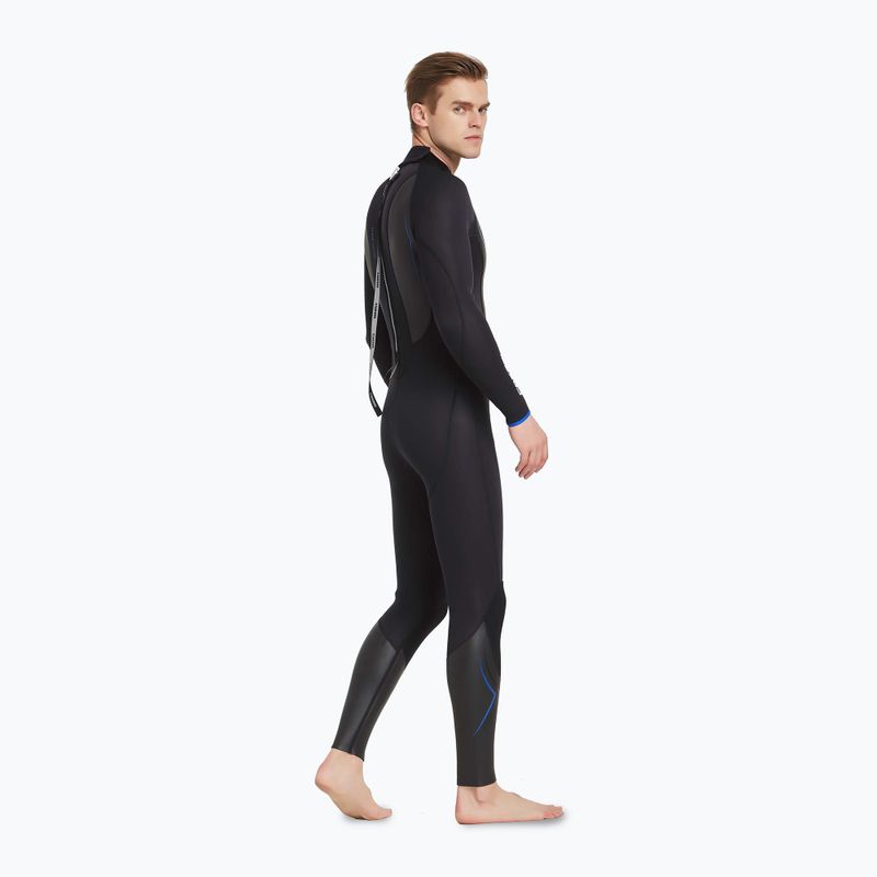 Vyriškas plaukimo kostiumas Cressi Altum Monopiece 3 mm black/blue 4