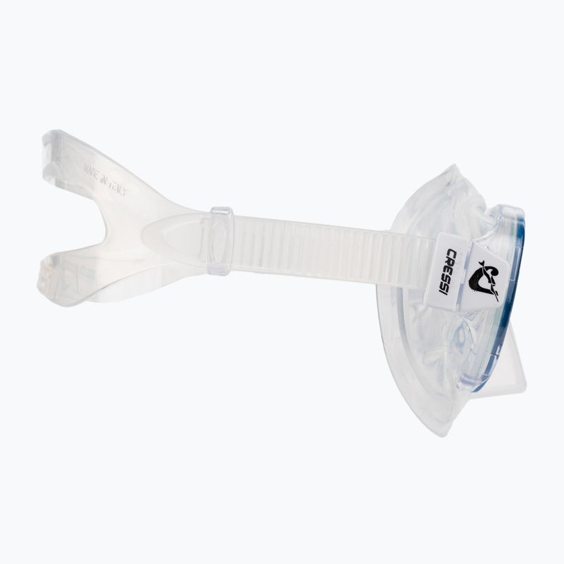 Cressi Perla Jr + Minigringo vaikiškų šniūrelių rinkinys, skaidrus, mėlynas DM101220 3