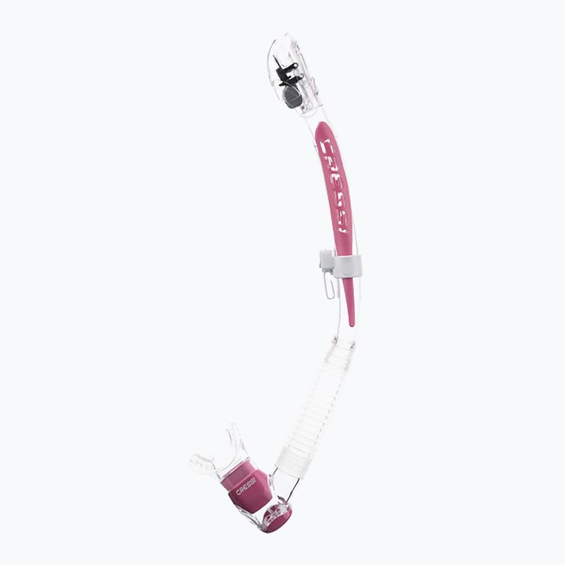 Paviršinio nardymo vamzdelis Cressi Itaca Ultra Dry clear/pink