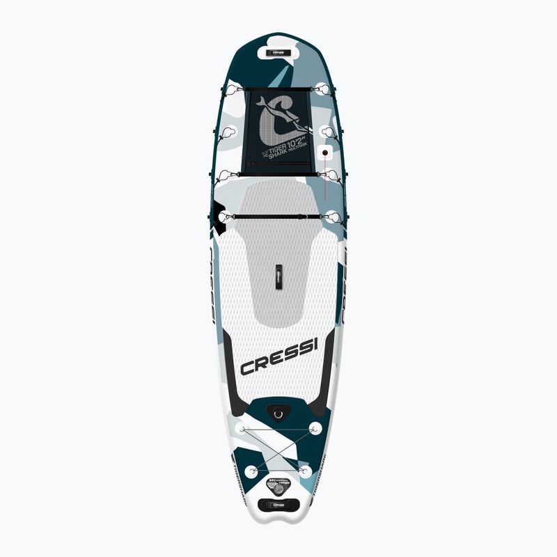 SUP lenta Cressi Tiger Shark Multitask iSUP 10'2" pilka NA041025 2