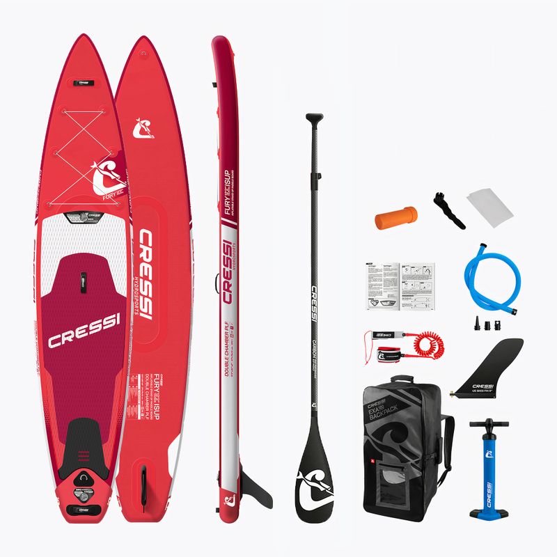 SUP lenta Cressi Fury Touring DC iSUP raudona NA051280