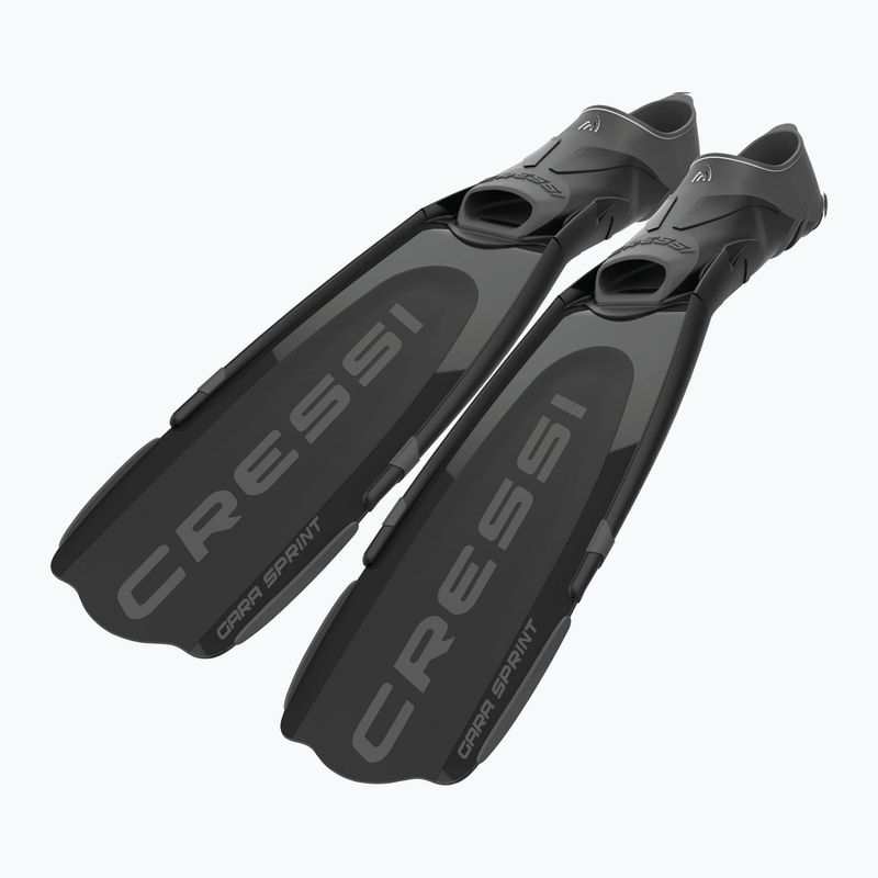 Cressi Gara Modular Sprint nardymo pelekai juodi