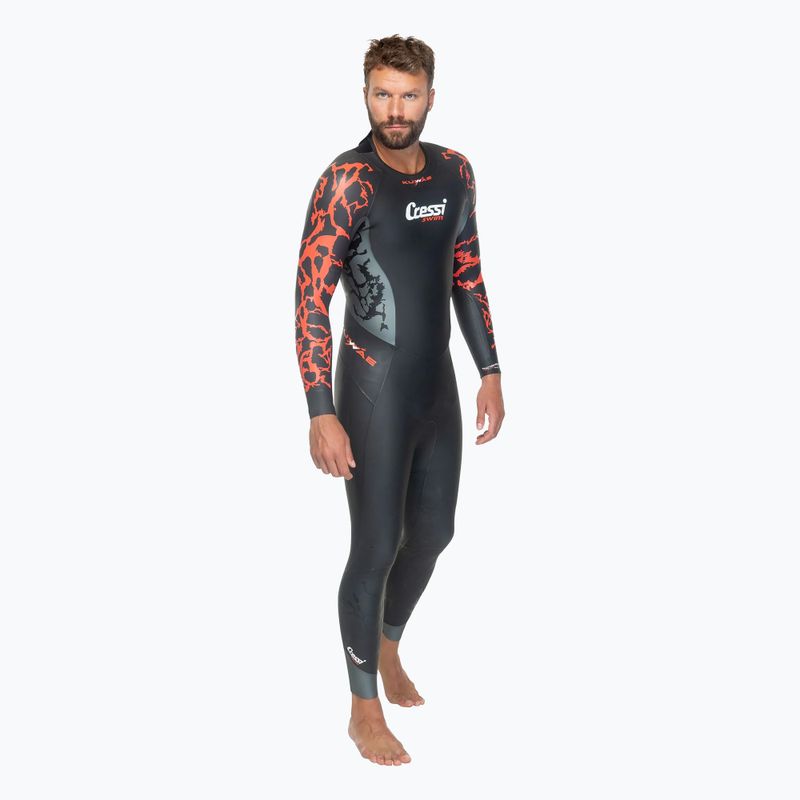 Vyriškas plaukimo hidrokostiumas Cressi Kuwae 2/3/4 mm black/red 6