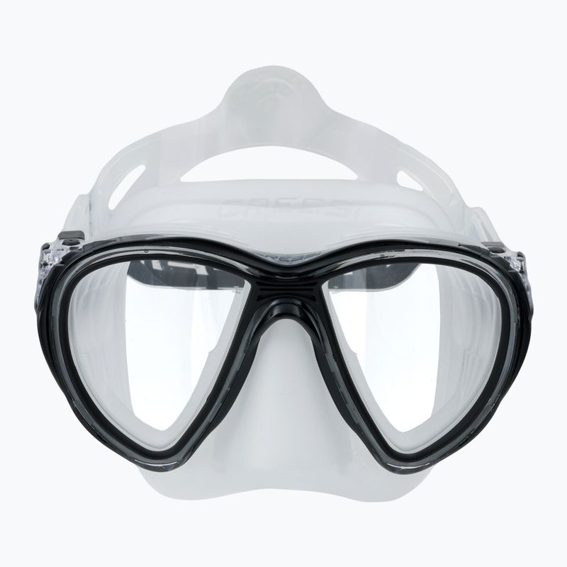 Cressi Quantum nardymo kaukė juoda/skaidri DS510050 2