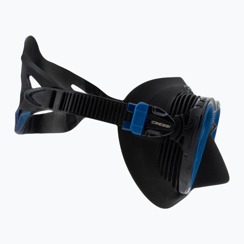 Cressi Quantum nardymo kaukė juodai mėlyna DS515020 3