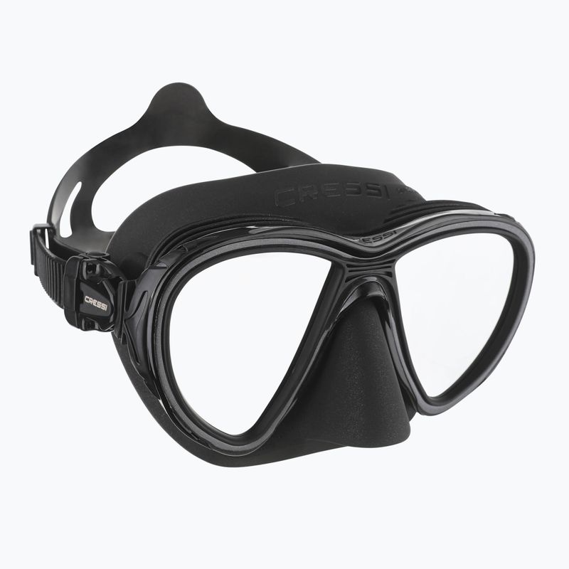Nardymo kaukė Cressi Quantum Ultravision black/silver