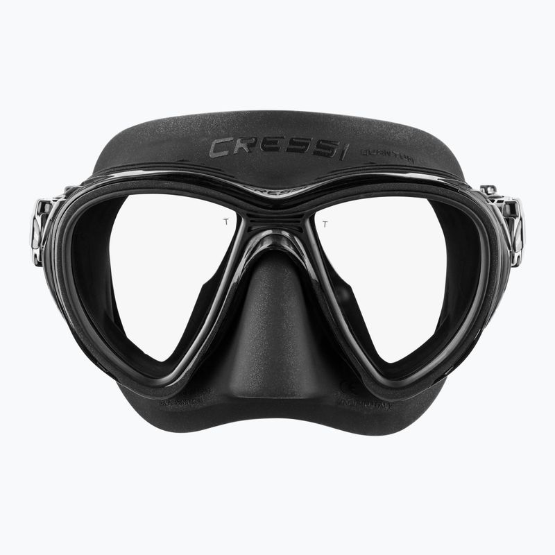 Nardymo kaukė Cressi Quantum Ultravision black/silver 2