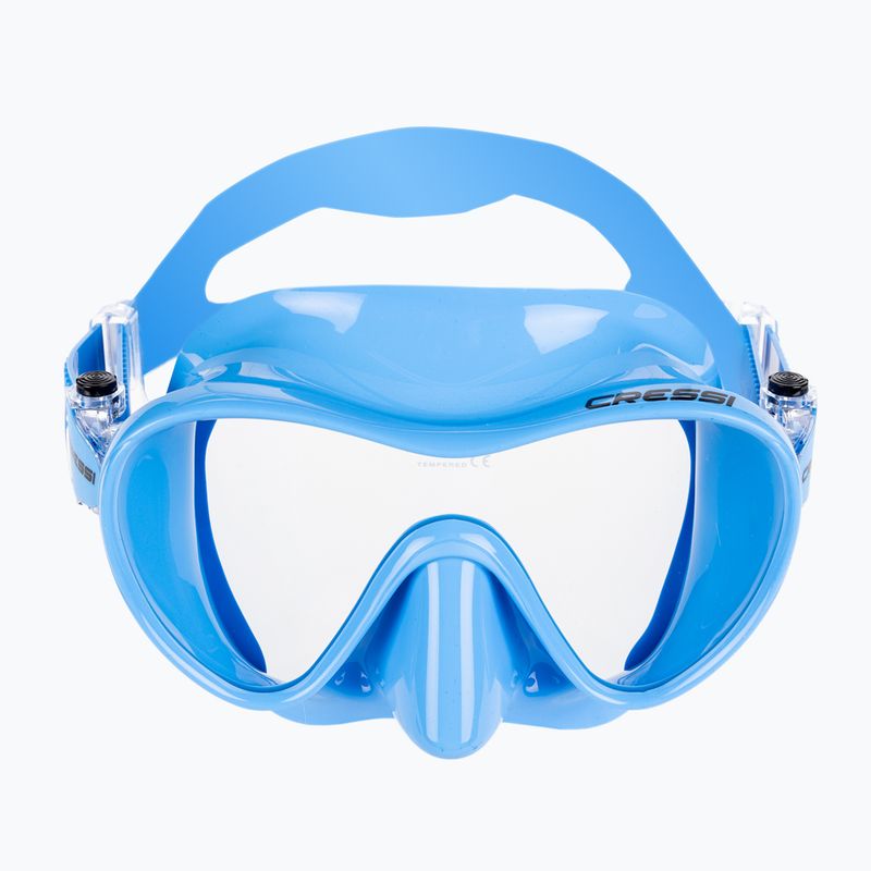 Nardymo rinkinys Cressi F1 + Supernova Dry blue metal 2