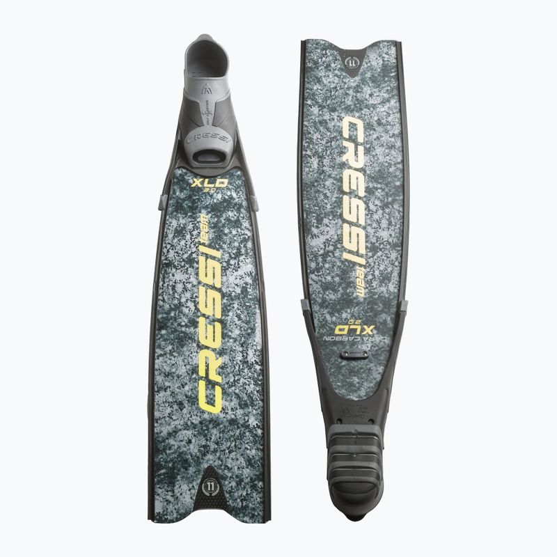 Cressi Gara Turbo Carbon pilki kamufliažiniai nardymo pelekai 2
