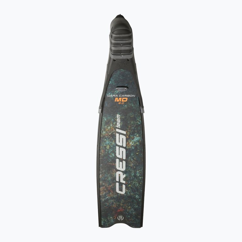 Nardymo pelekai Cressi Gara Turbo Carbon green camo 4