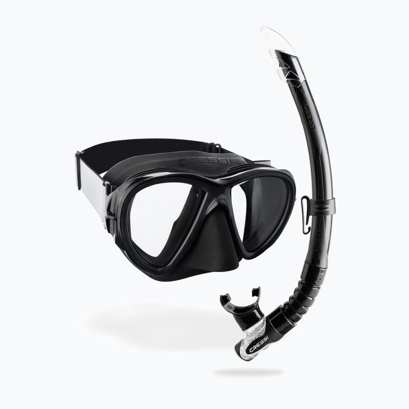 Nardymo rinkinys Cressi Fiji + Gamma black/black