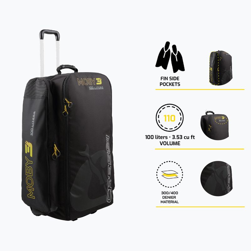 Kelioninis krepšys Cressi Moby 3 100 l black/yellow 7