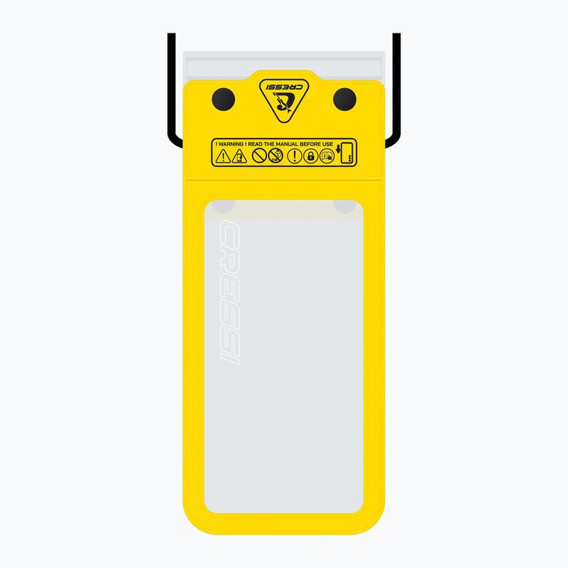 Vandeniui atsparus telefono dėklas Cressi Jimmy Phone yellow