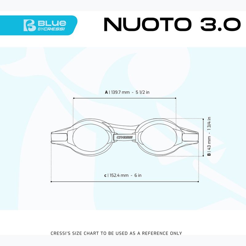 Plaukimo akiniai Cressi Nuoto 3.0 pink/clear 4