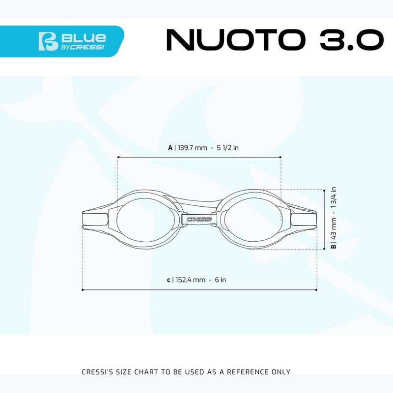 Plaukimo akiniai Cressi Nuoto 3.0 black/black mirrored 4