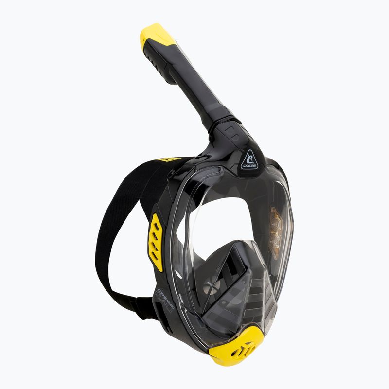 "Cressi Bali" viso veido nardymo kaukė juoda/geltona