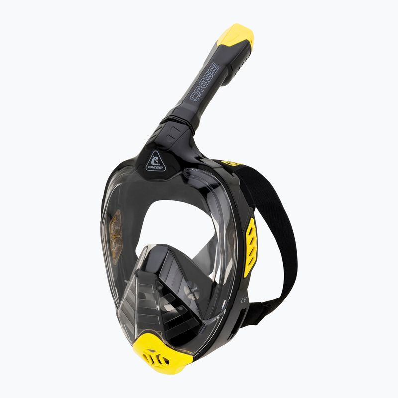 "Cressi Bali" viso veido nardymo kaukė juoda/geltona 3