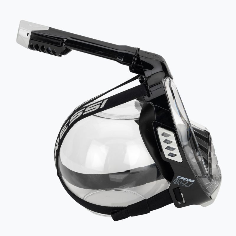 Cressi Bali viso veido nardymo kaukė juoda/pilka 3