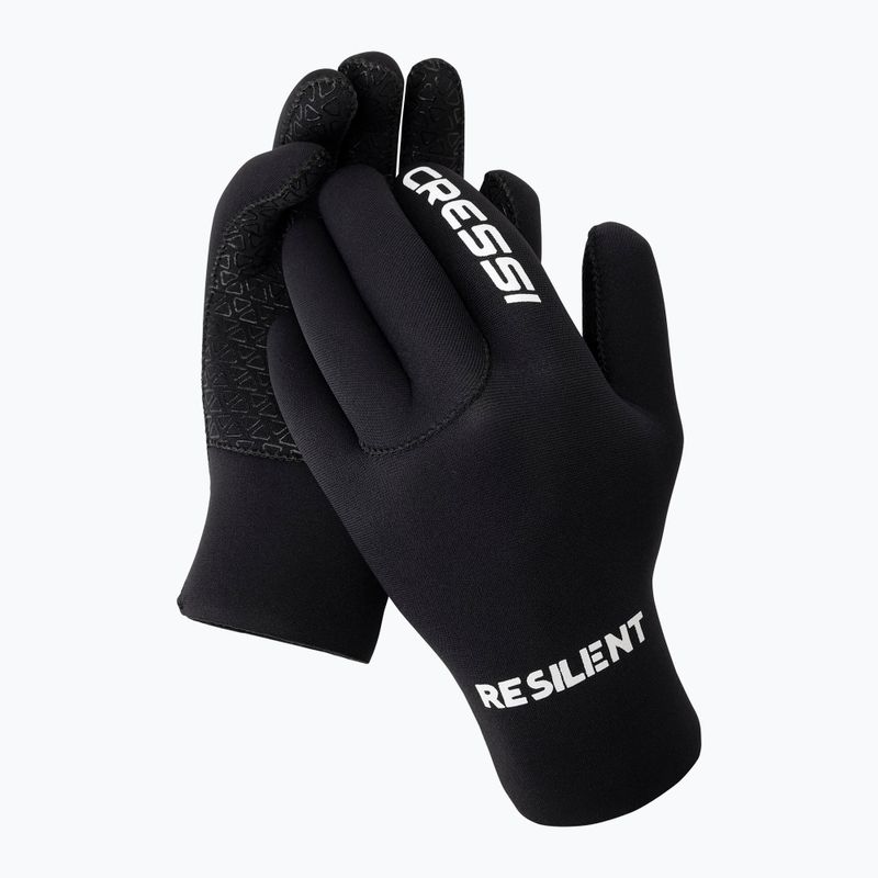 "Cressi Resilient" 2 mm neopreno pirštinės juodos spalvos
