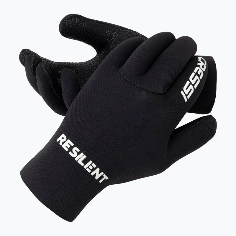 "Cressi Resilient" 2 mm neopreno pirštinės juodos spalvos 2