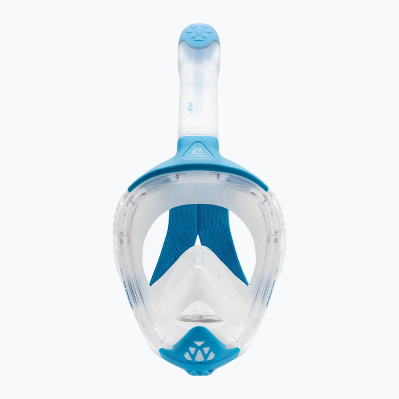 Viso veido nardymo kaukė Cressi Java Full Face clear/blue 3