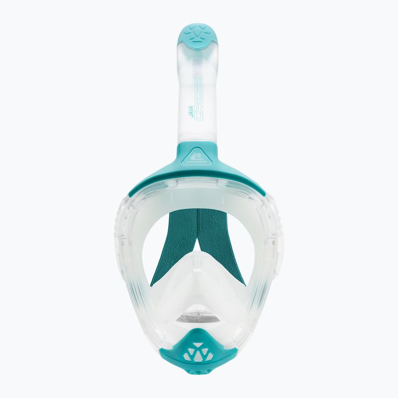 Viso veido nardymo kaukė Cressi Java Full Face clear/aquamarine 3