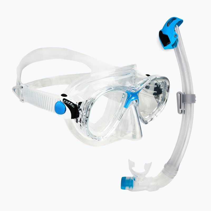 Nardymo rinkinys Cressi Marea + Seal Dry Jr clear/azure