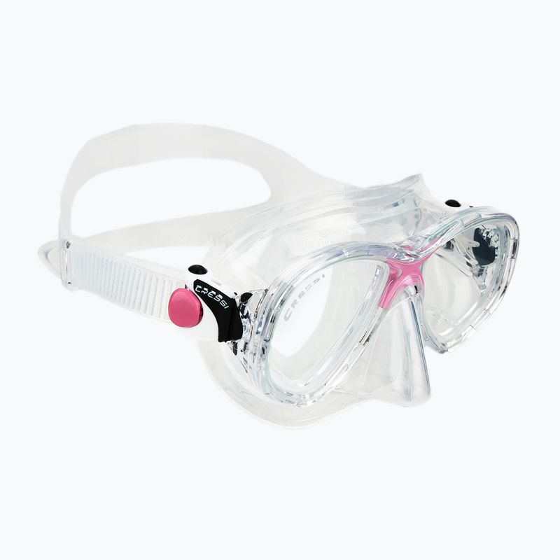 Nardymo rinkinys Cressi Marea + Seal Dry Jr clear/pink 2