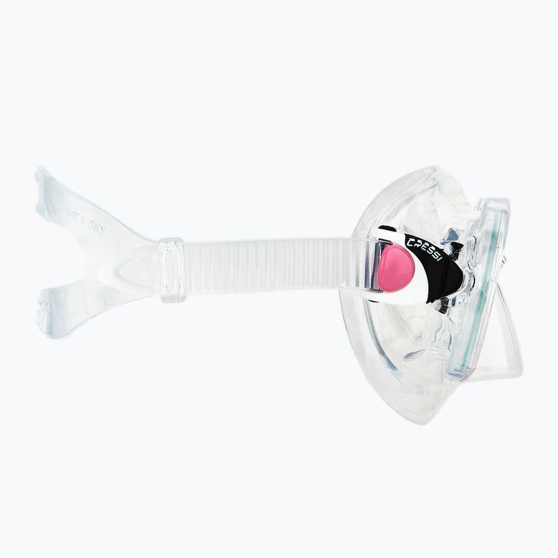 Nardymo rinkinys Cressi Marea + Seal Dry Jr clear/pink 5