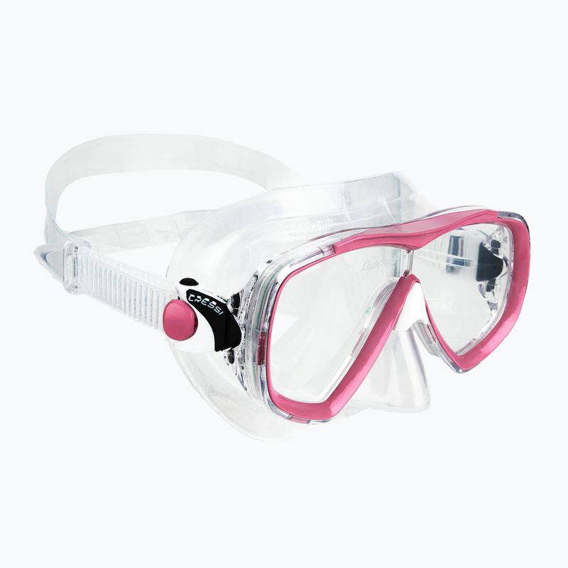 Nardymo rinkinys Cressi Estrella + Seal Dry clear/pink 2