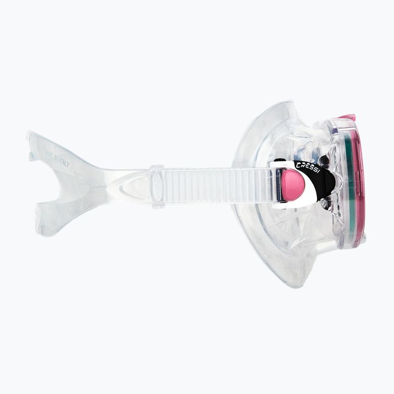 Nardymo rinkinys Cressi Estrella + Seal Dry clear/pink 5
