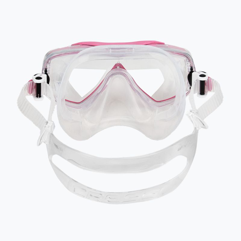 Nardymo rinkinys Cressi Estrella + Seal Dry clear/pink 6