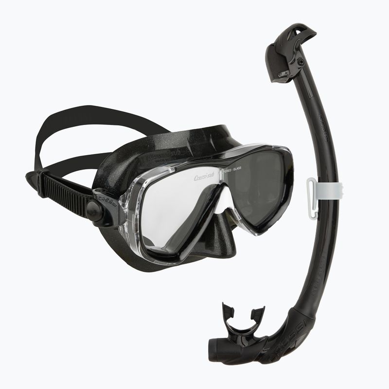 Nardymo rinkinys Cressi Estrella + Seal Dry black/black