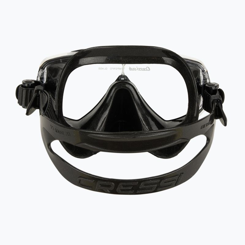 Nardymo rinkinys Cressi Estrella + Seal Dry black/black 6
