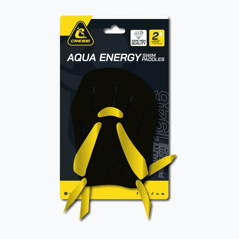 "Cressi Aqua Energy" plaukimo irklai juodos/geltonos spalvos 3