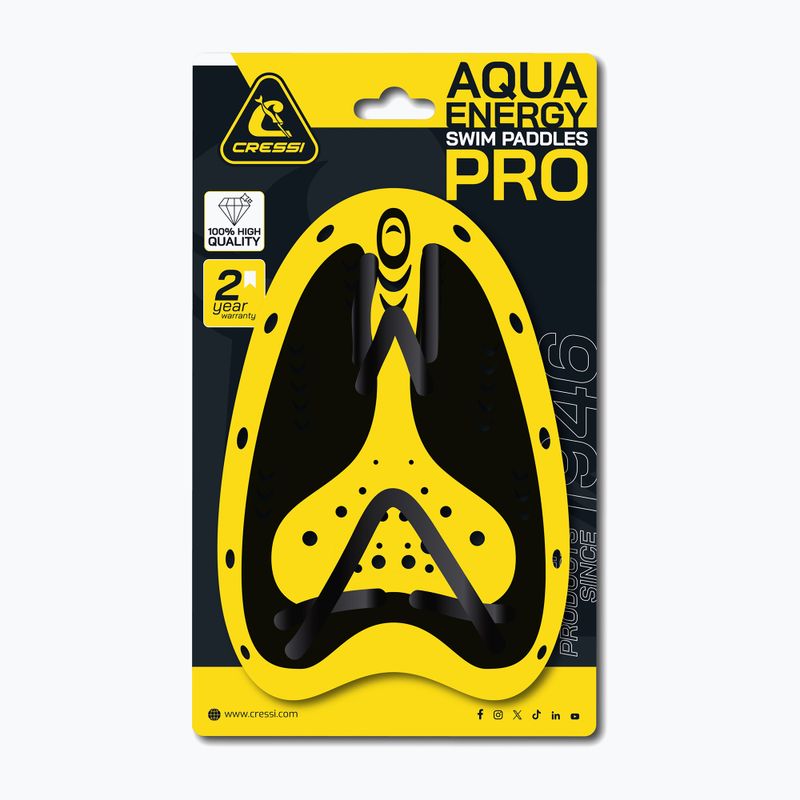 "Cressi Aqua Energy Pro" plaukimo irklai juoda/geltona 3