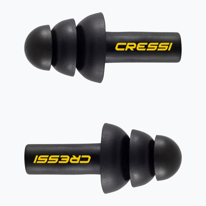 "Cressi Aqua Kit" ausų kištukai ir nosies spaustukas juodi 3