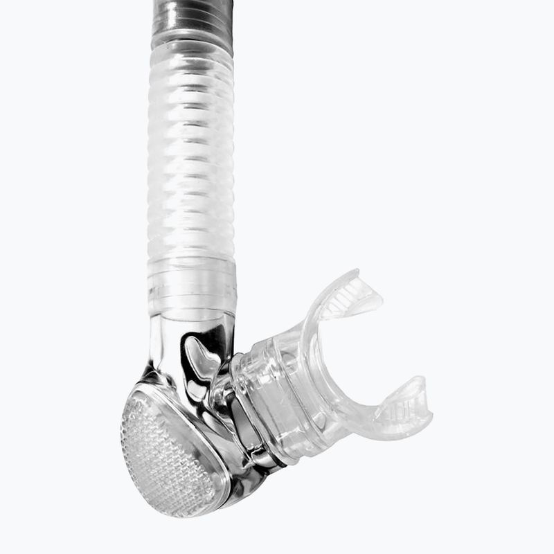 Nardymo vamzdelis Cressi Alpha Ultra Dry clear/black/white 3
