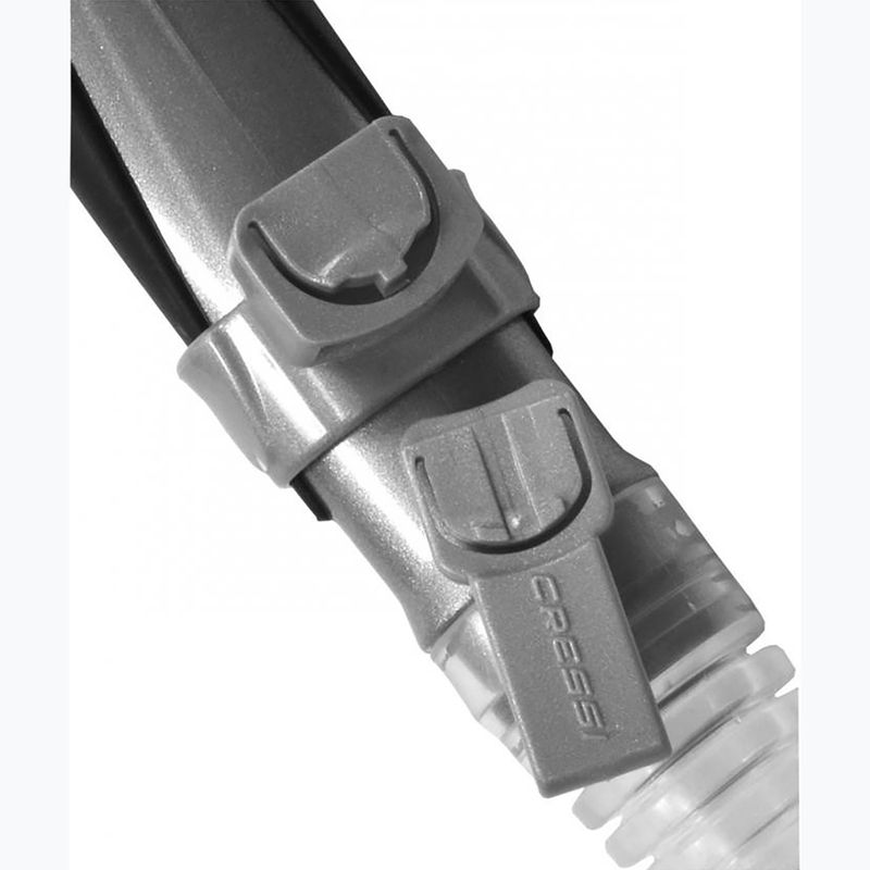 Nardymo vamzdelis Cressi Alpha Ultra Dry clear/black/white 5