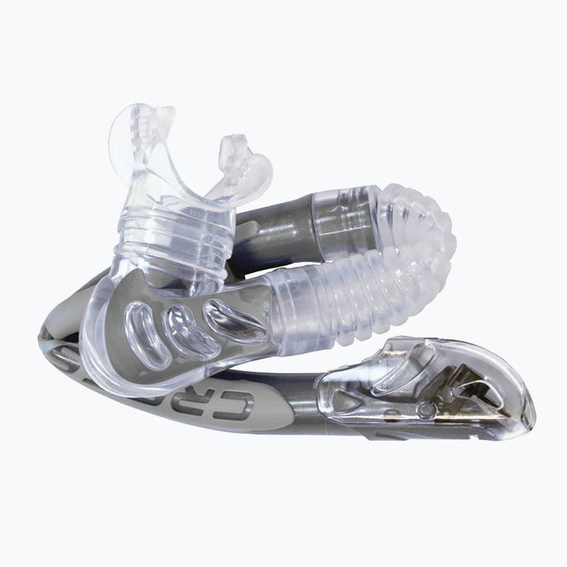 Nardymo vamzdelis Cressi Alpha Ultra Dry clear/black/white 6