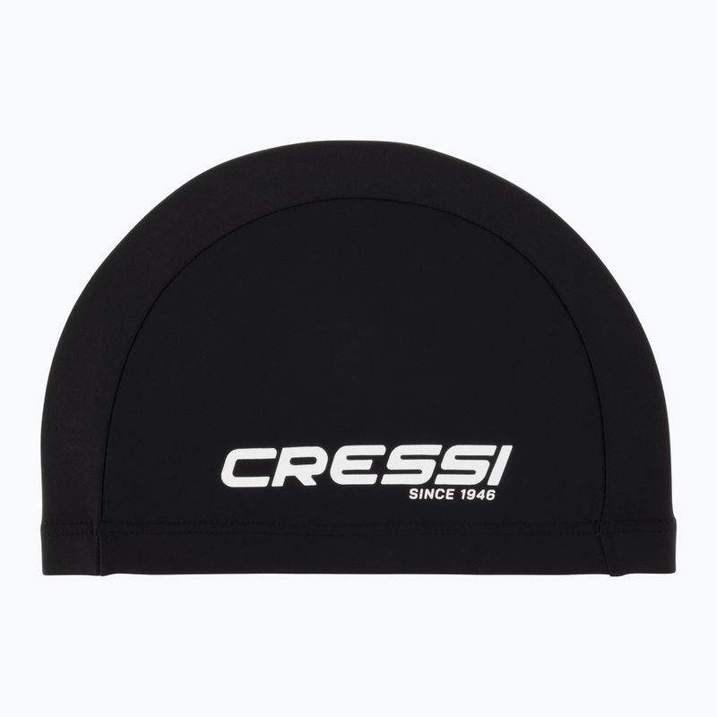 "Cressi Tago" juoda/balta plaukimo kepuraitė